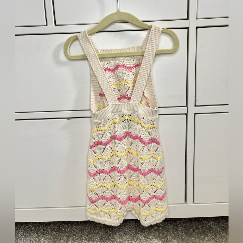 Old Navy Baby Girls’ Knit Romper Multi-Color 12-18 Months - Picture 2 of 3